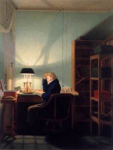 Georg Friedrich Kersting's Man Reading at Lamplight